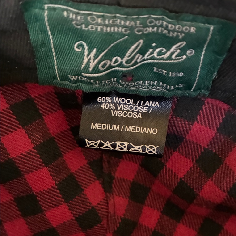 Vintage Woolrich Black Wool Newsboy Cap (M) - Picture 3 of 5